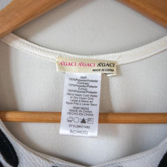 Black and White A'gaci Pencil Dress - Picture 3 of 6